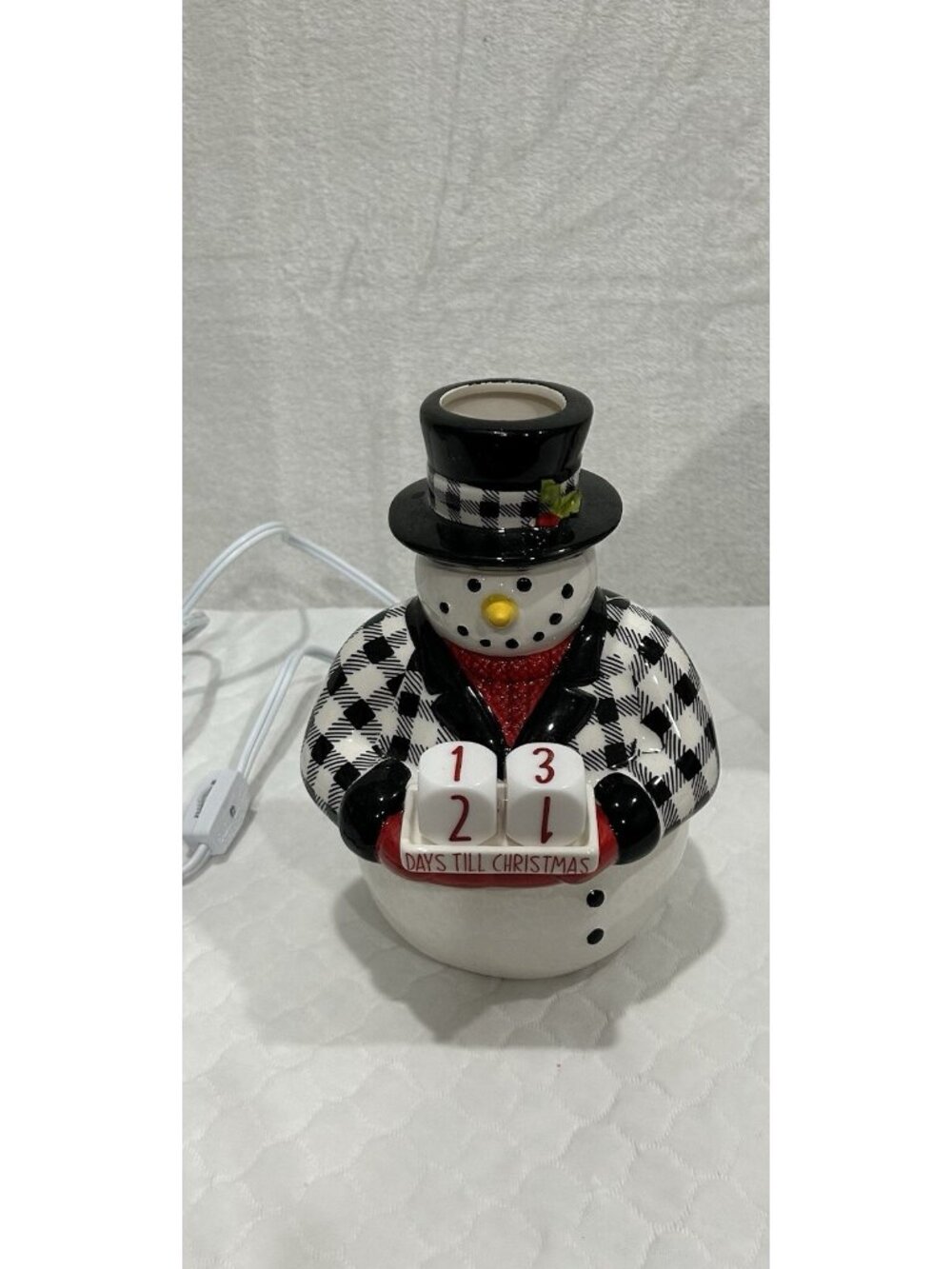 Kickoff To Christmas Countdown Advent Snowman Scentsy Full Size Wax Warmer Comes